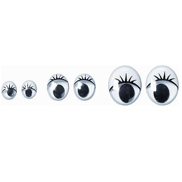Глаза для игрушек Brunnen Knorr Prandell, с ресницами, 15 мм, 8 шт, блистер 8 штук - 2